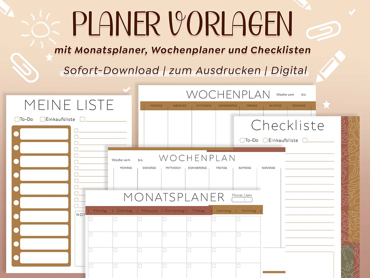 Planer Kalender 2024 Set Organizer Vorlagen Templates Zum Ausdrucken Planer Kalender 2024 Set Organizer Vorlagen Templates Zum Ausdrucken