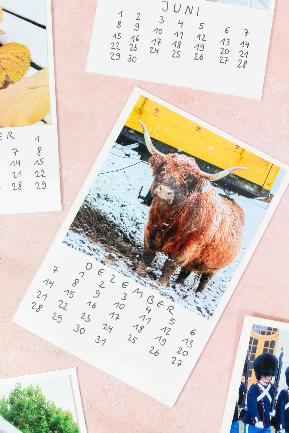 Polaroid Foto Kalender Basteln Ars Textura DIY Blog