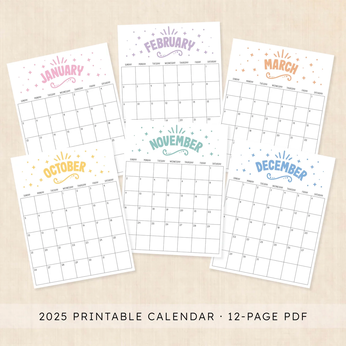 Kalender 2025 Print