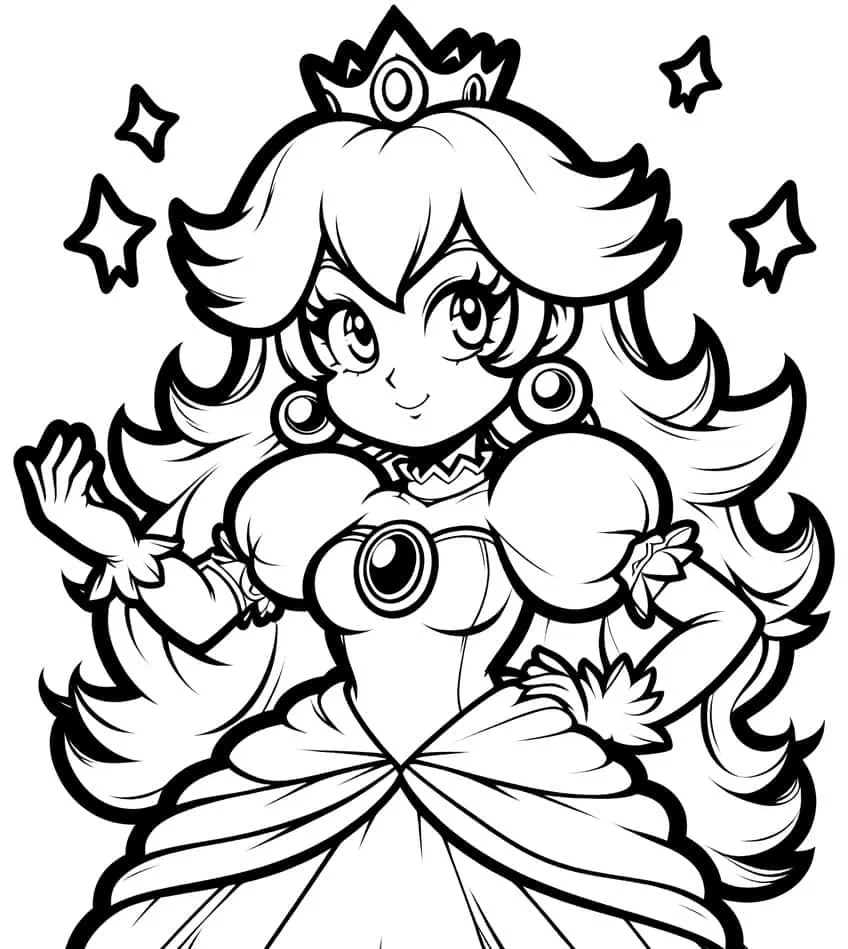 Prinzessin Peach Ausmalbilder 26 Majest tische Malvorlagen