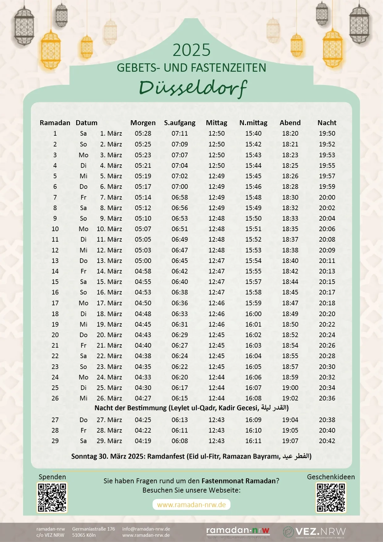 Ramadankalender D sseldorf 2025 Ramadan nrw Ramadankalender D sseldorf 2025 Ramadan nrw