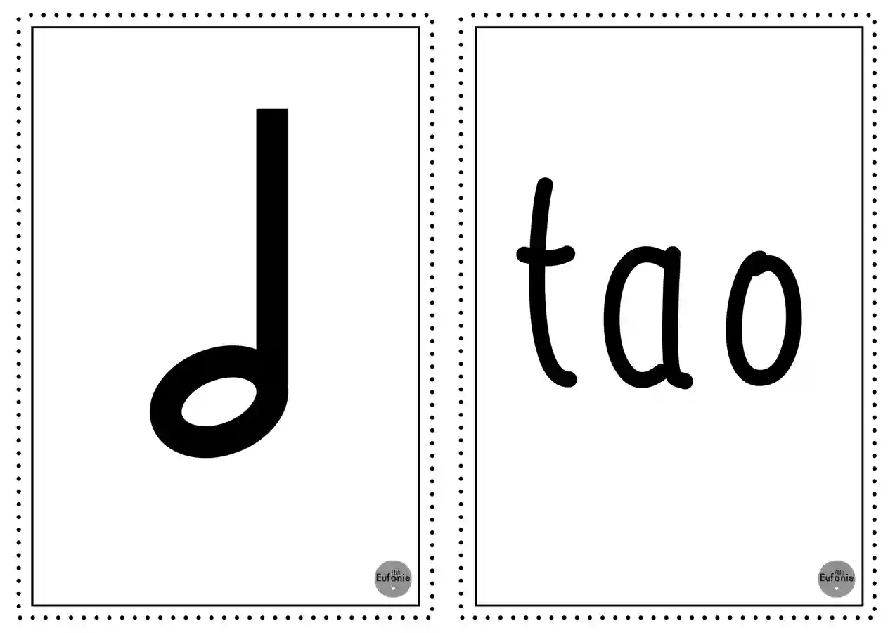 Rhythmussprache Nach Kodaly Tafelkarten Unterrichtsmaterial Im Fach Musik