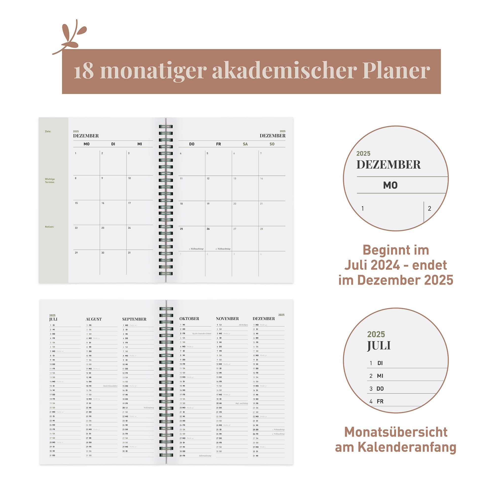 Kalender 2024 2025 Deutsch