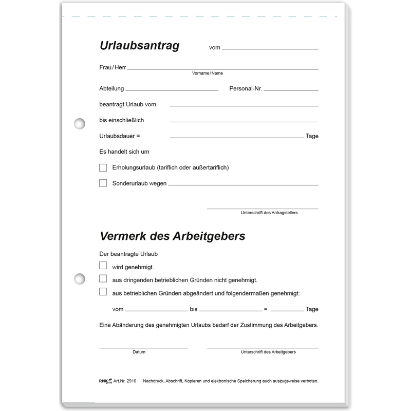 RNK Verlag Vordruck Urlaubsantrag Block SD DIN A5 2916 Bei Www officeb2b de G nstig Kaufen RNK Verlag Vordruck Urlaubsantrag Block SD DIN A5 2916 Bei Www officeb2b de G nstig Kaufen