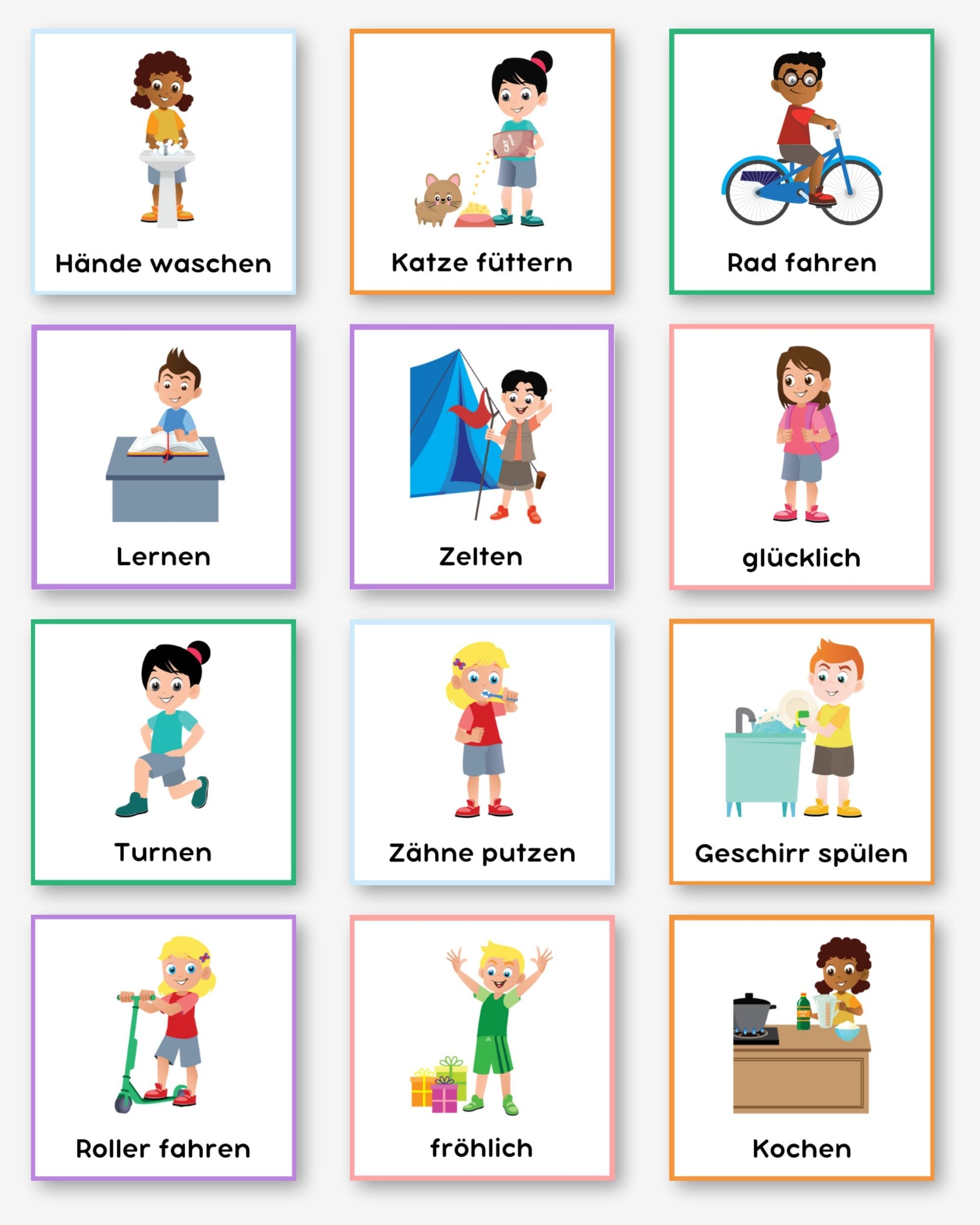 Routinekarten Kinder Tagesplan F r Kinder Montessori Wochenplan Aufgaben Karten Kind Routineplan Kind Waldorf Routine Karten PDF Druck Etsy de