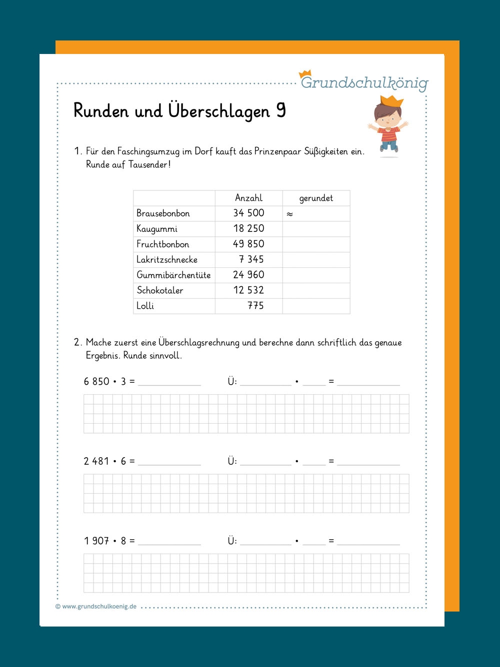 Runden Und berschlag Gemischte Aufgaben