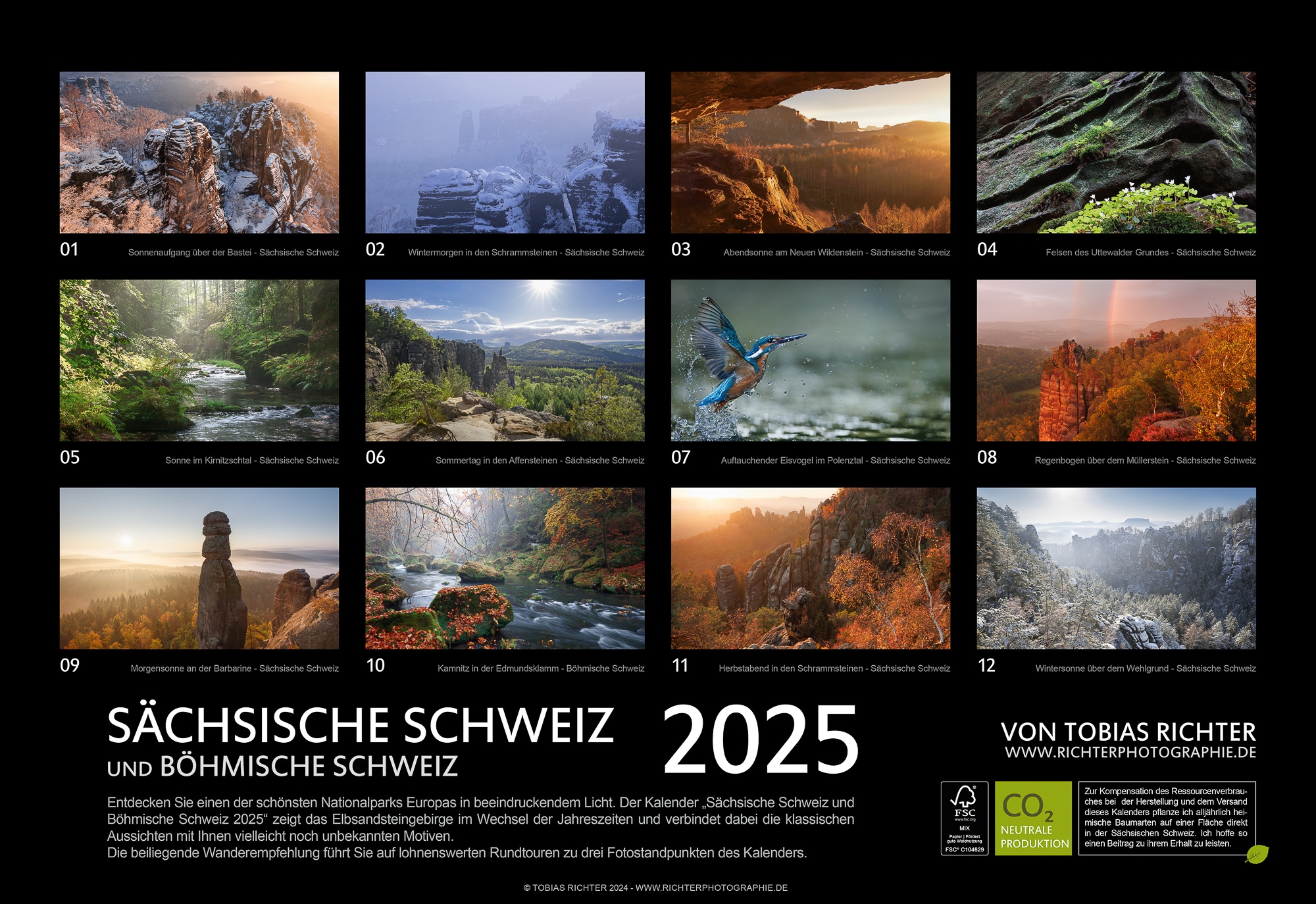 Jahreskalender 2025 Schweiz