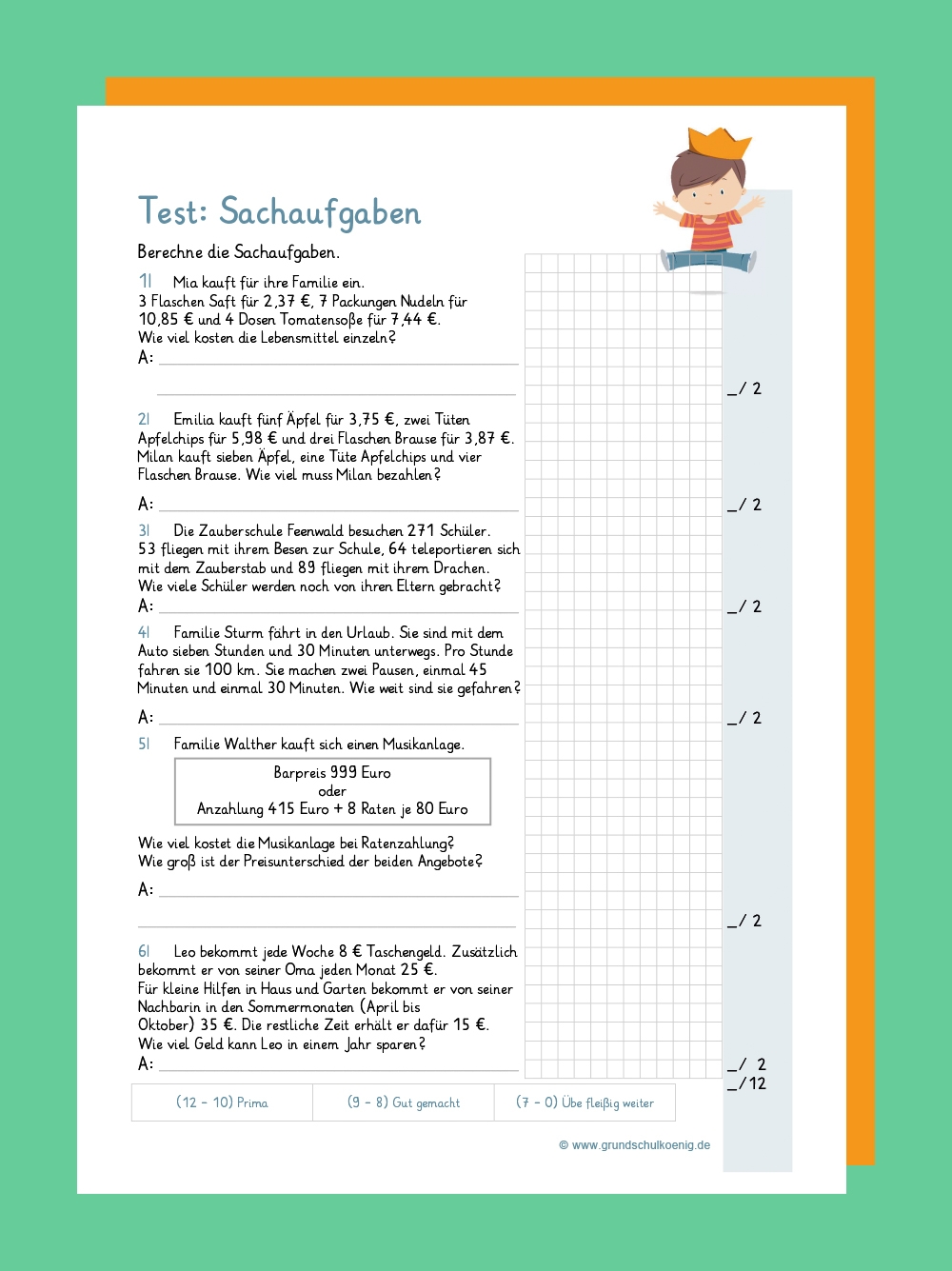 Mathe Textaufgaben Klasse 4 Kostenlos