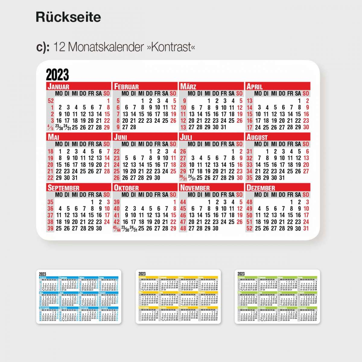 Kalender 22 Schulferien