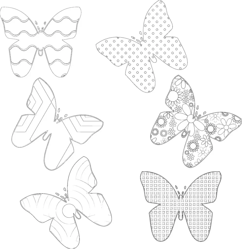 Schmetterling Vorlage Zum Ausdrucken Und Basteln