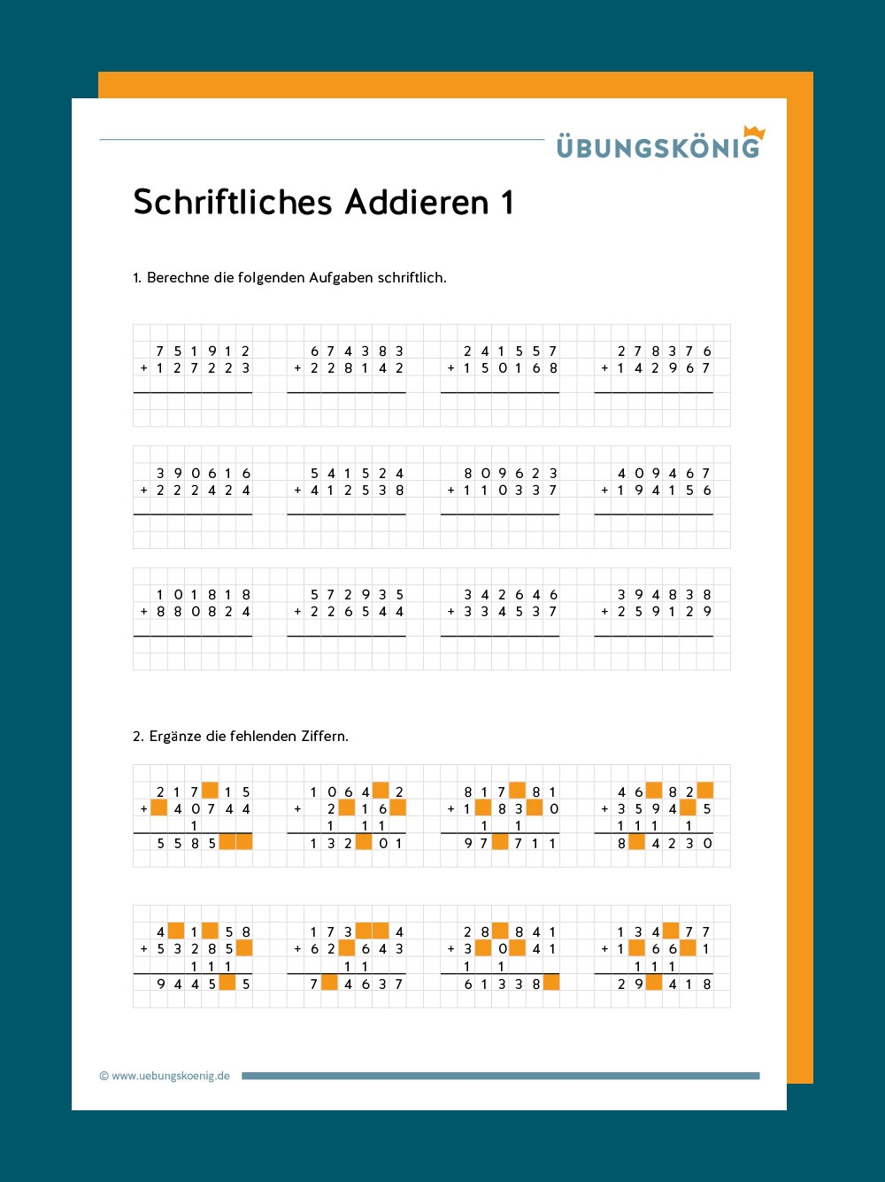 Matheaufgaben Klasse 3 Addition Kostenlos