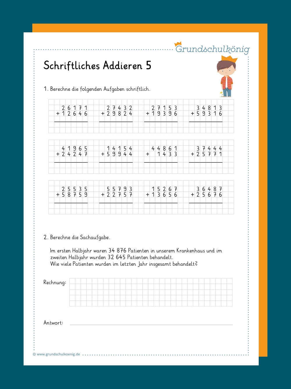 Schriftliches Addieren