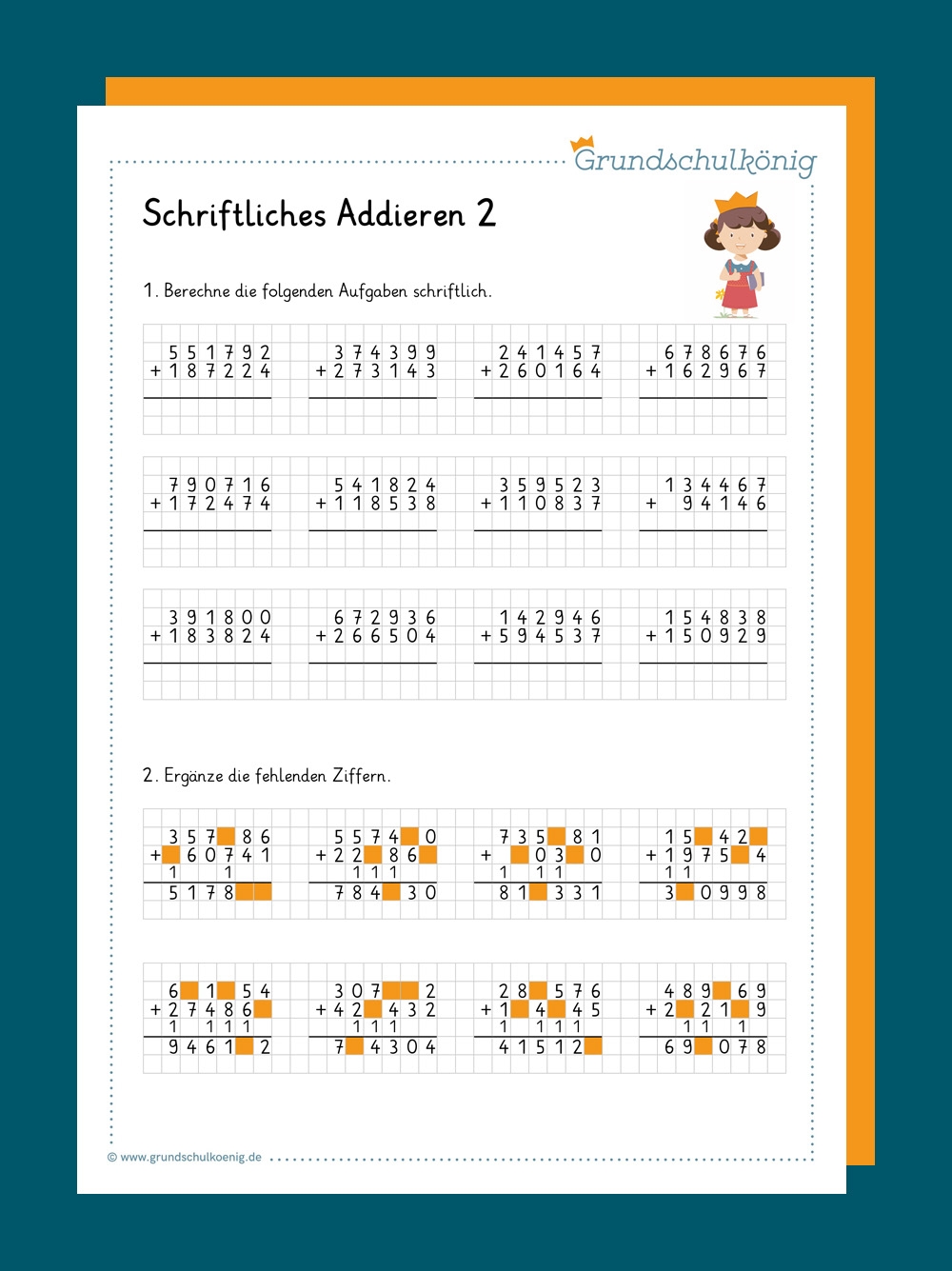 Schriftliches Addieren
