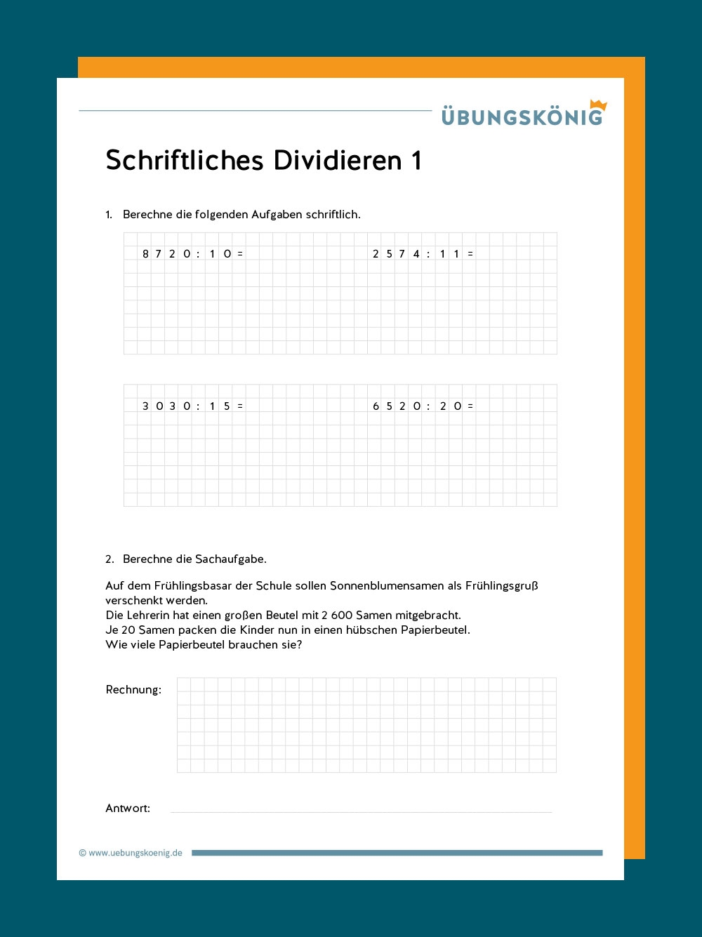 Schriftliches Dividieren