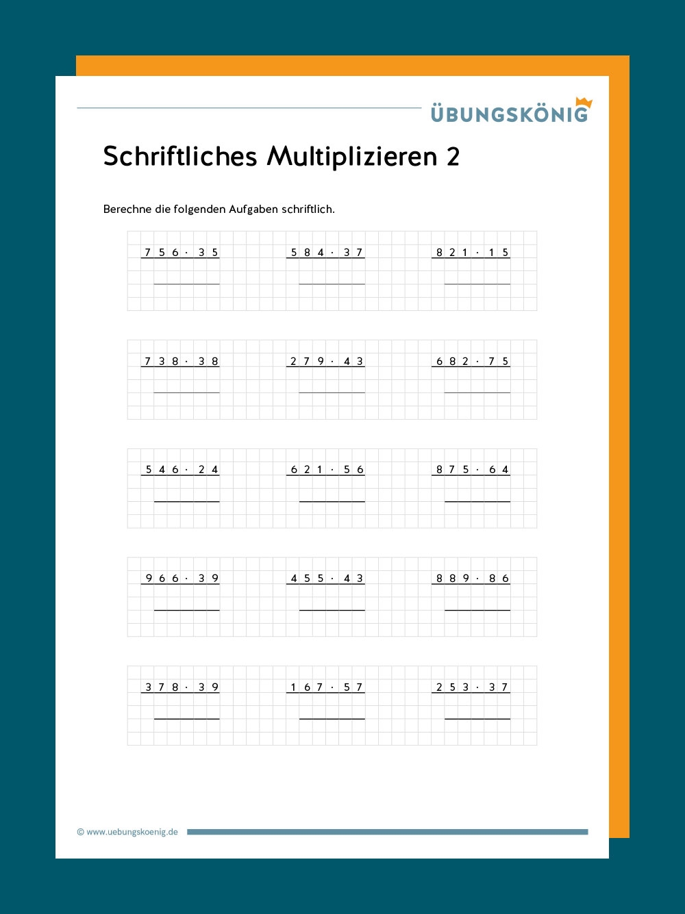 Schriftliches Multiplizieren