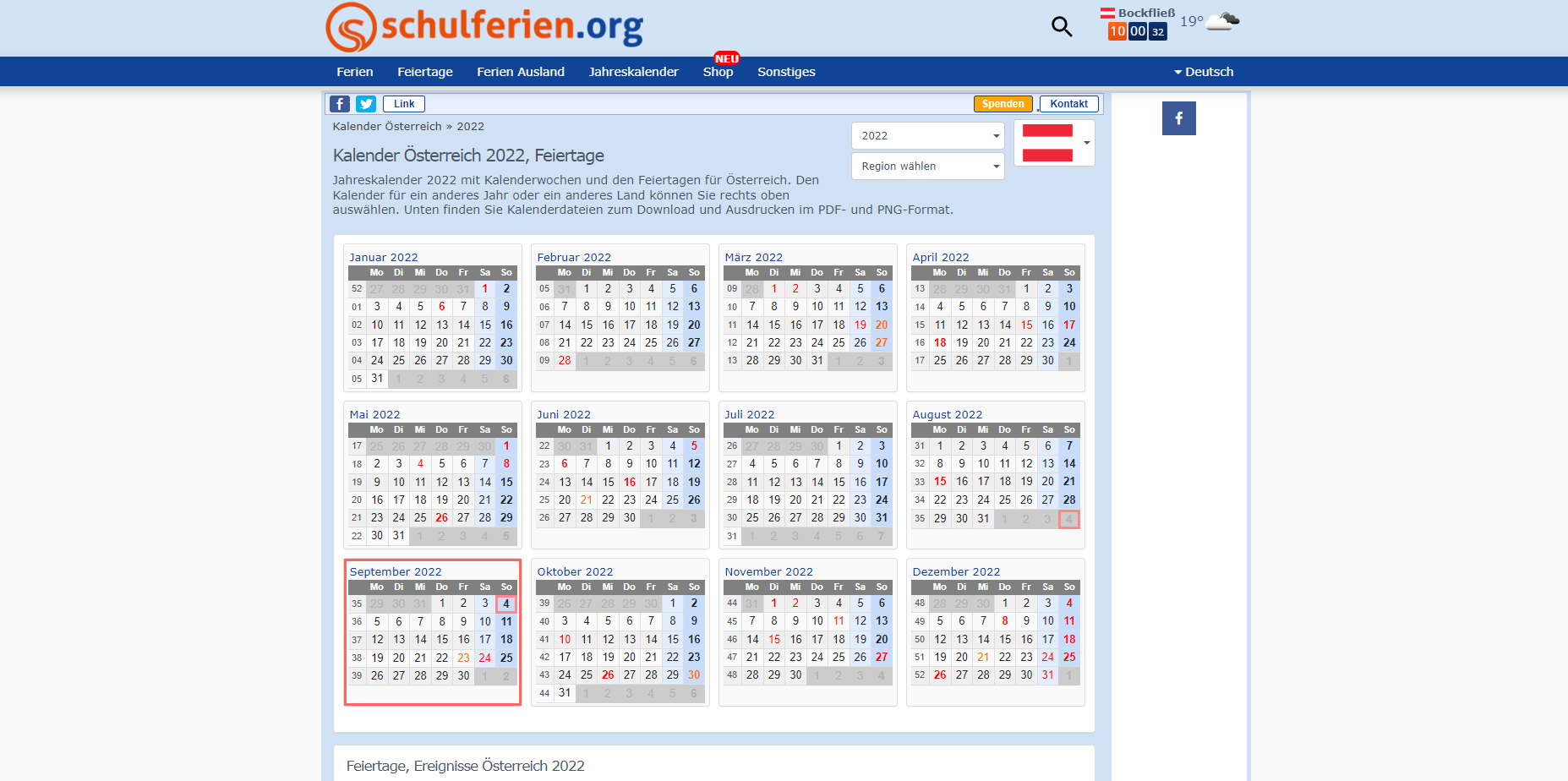 Schulferien Schooltools