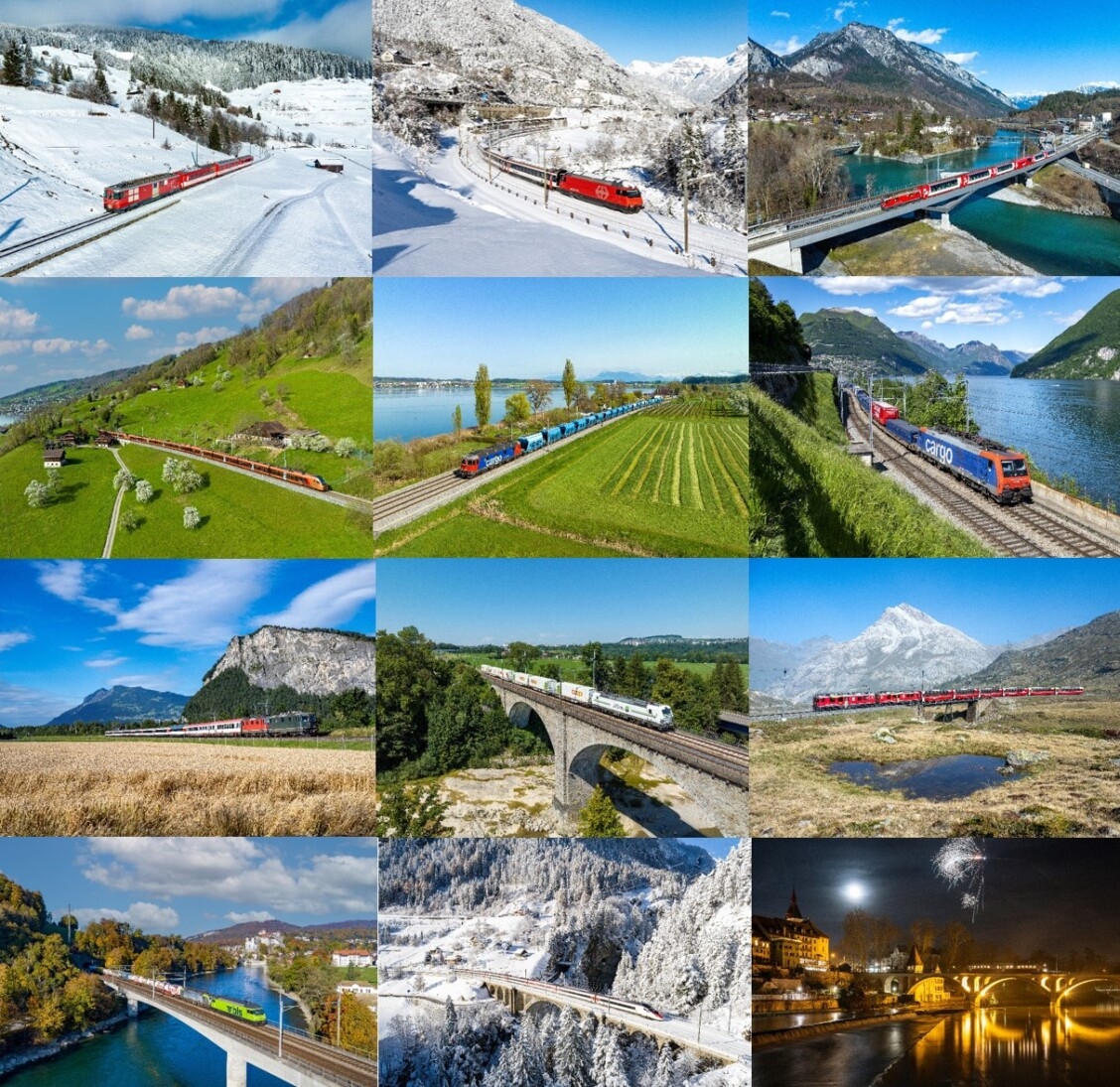 Schweizer Bahnen Kalender 2025 Dario H usermann Tramclub Basel Shop