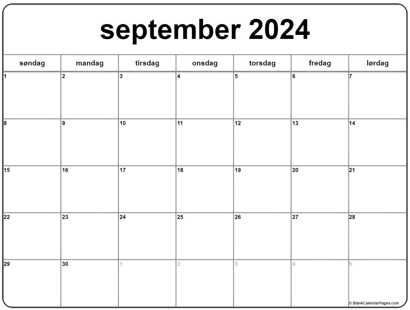 Gratis Print Selv Kalender