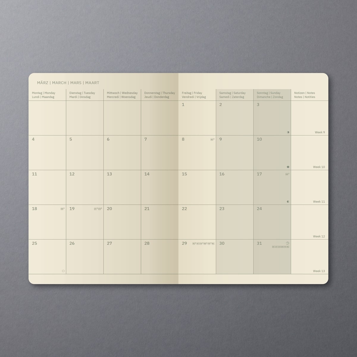 SIGEL C2484 Monats Kalenderheft Monatsplaner Conceptum 2024 Ca A5 Softcover Schwarz