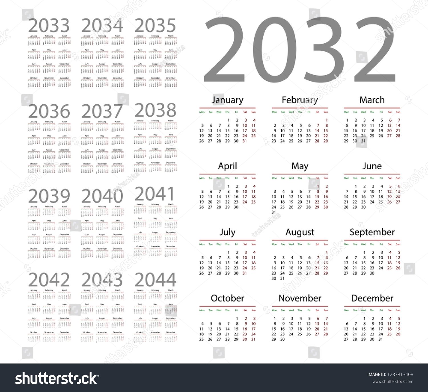 Kalender 2032 MIT Feiertagen