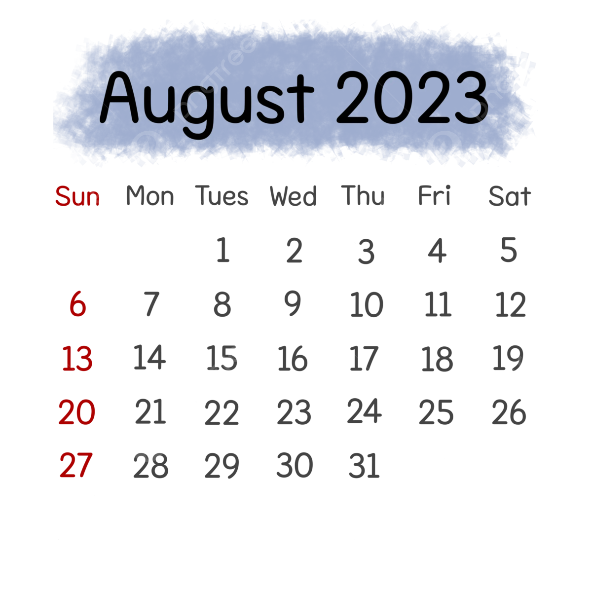 Simple Calendar August 2023 Free To Edit Calendar Moment Planner PNG Transparent Clipart Image And PSD File For Free Download