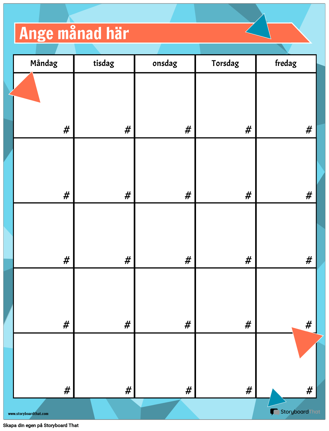 Utskrivbar Kalender 2025