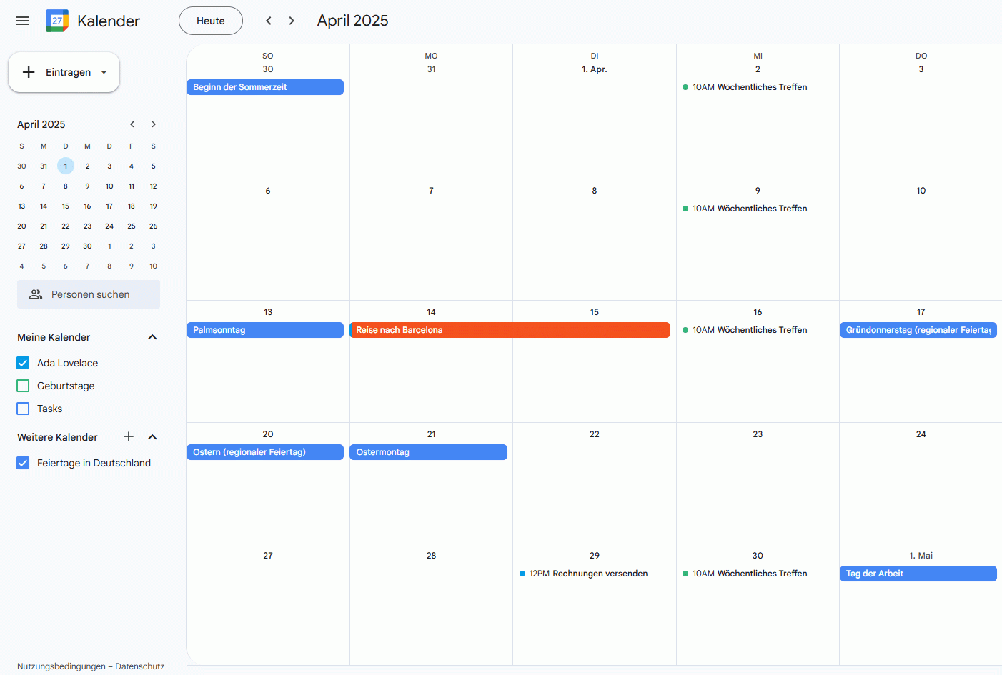 So Teilen Sie Einen Google Kalender schnell Und Einfach 2sync