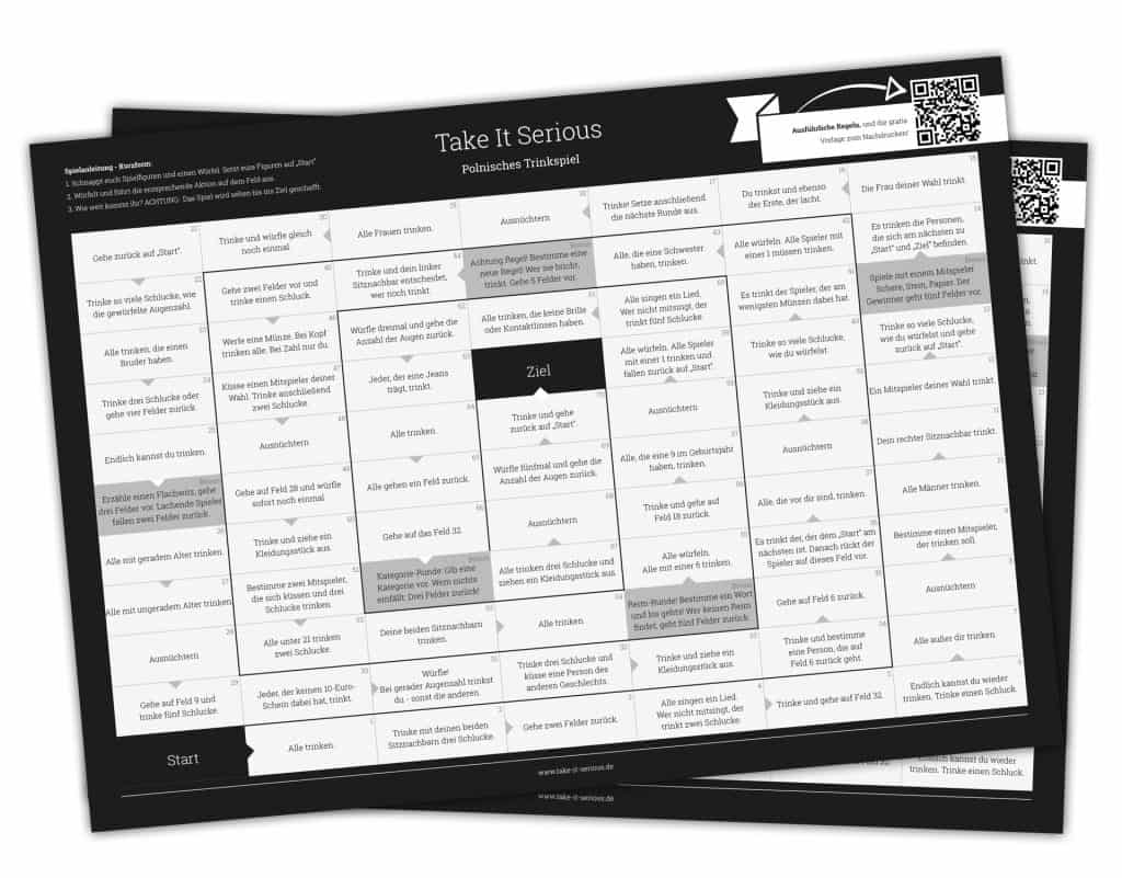 Spiele Zum Ausdrucken Spielvorlagen Von Take It Serious