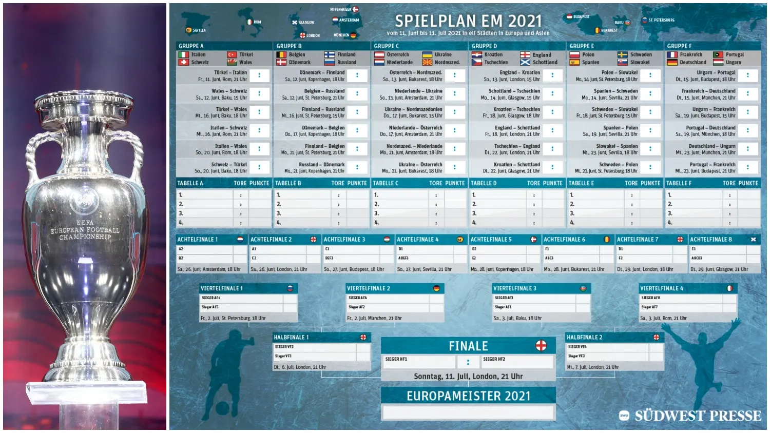 Spielplan EM 2021 PDF Der Deutschlandspiele Und Kalender Als Kostenlose bersicht Zum Ausdrucken Und Download Swp de
