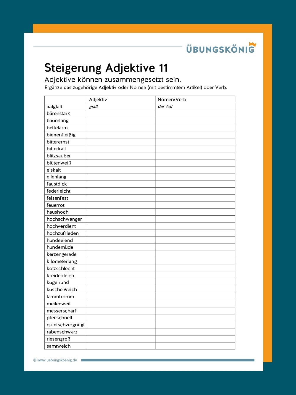 Steigerung Adjektive