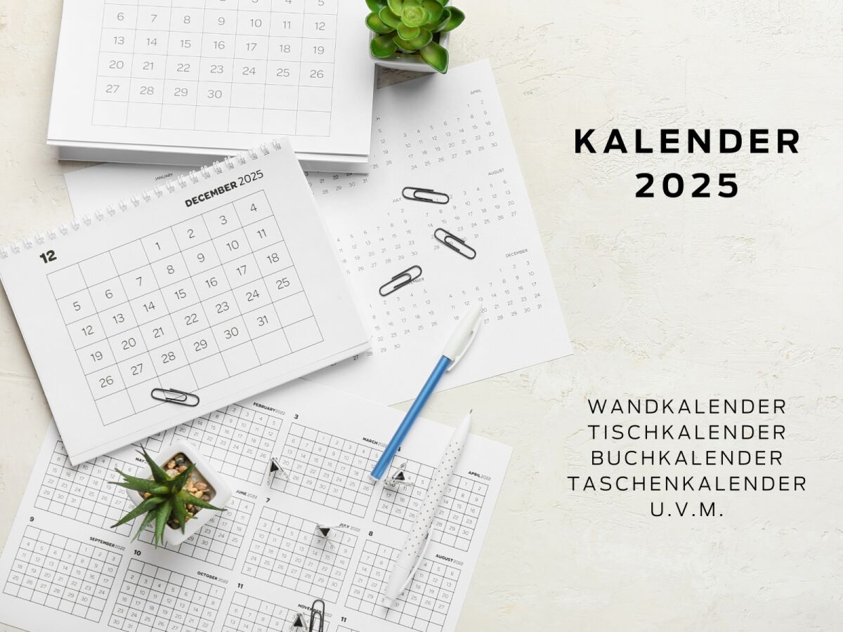 Kalender 2025 Übersicht