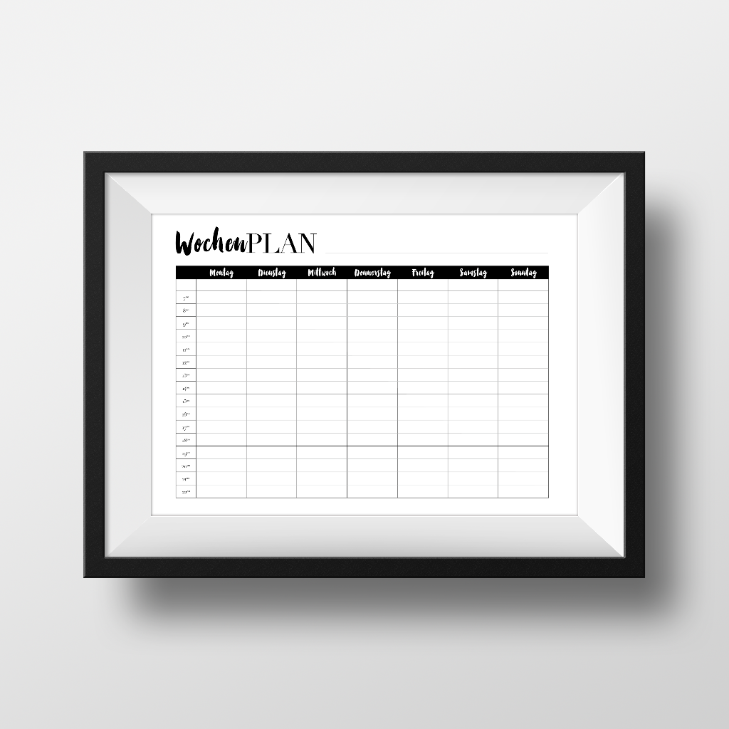 Stundenplan Und Wochenplan Zum Ausdrucken Kathie s Cloud