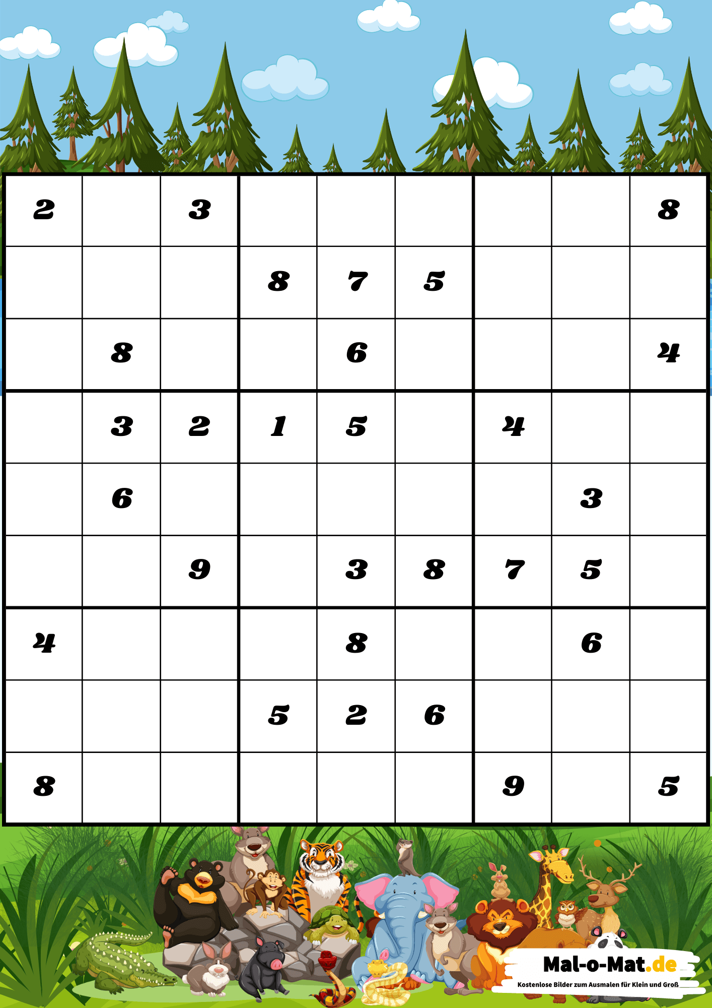 Sudoku Zum Ausdrucken Mittel Kostenlos Herunterladen Sudoku Zum Ausdrucken Mittel Kostenlos Herunterladen