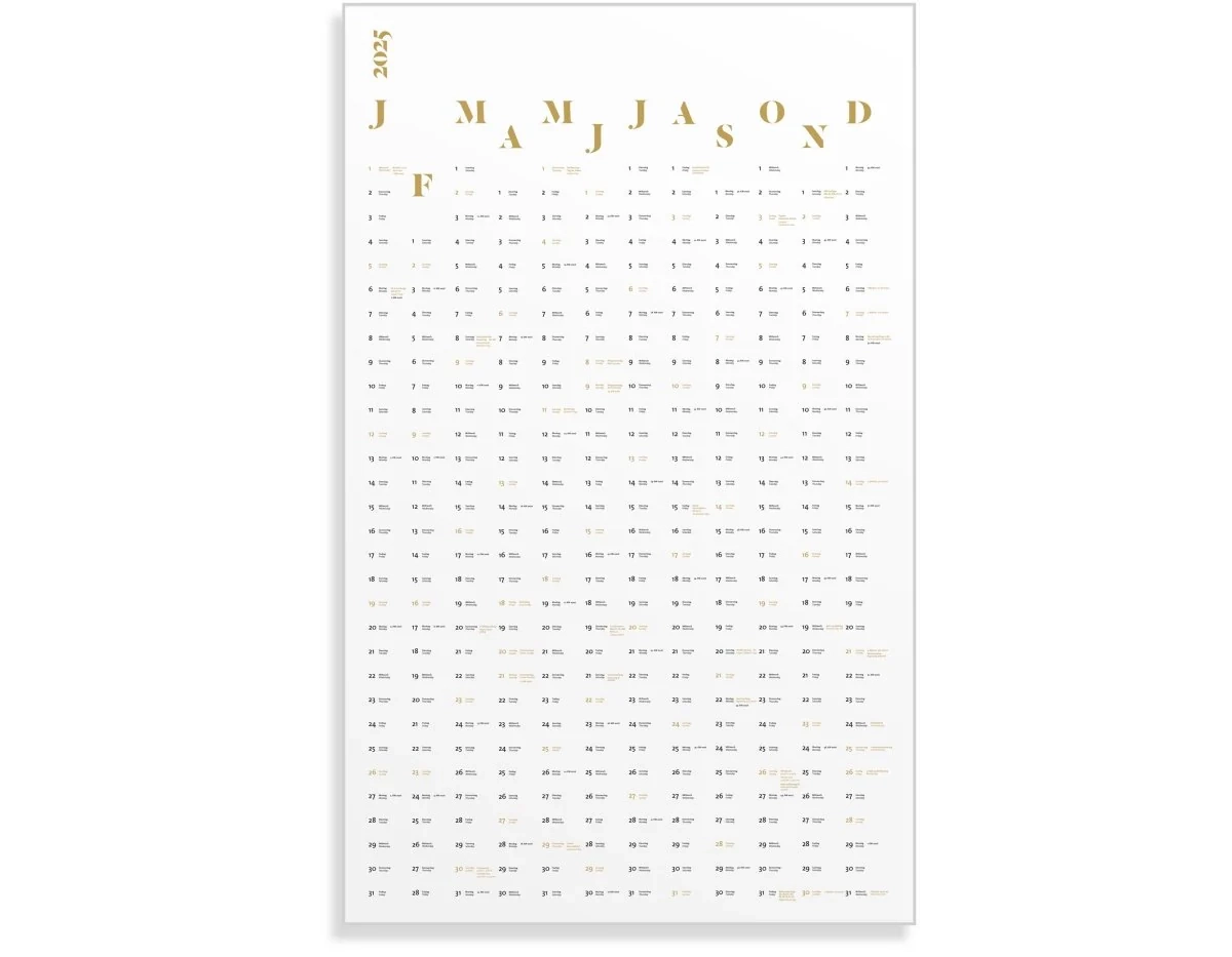Jahreskalende Wandkalender Design