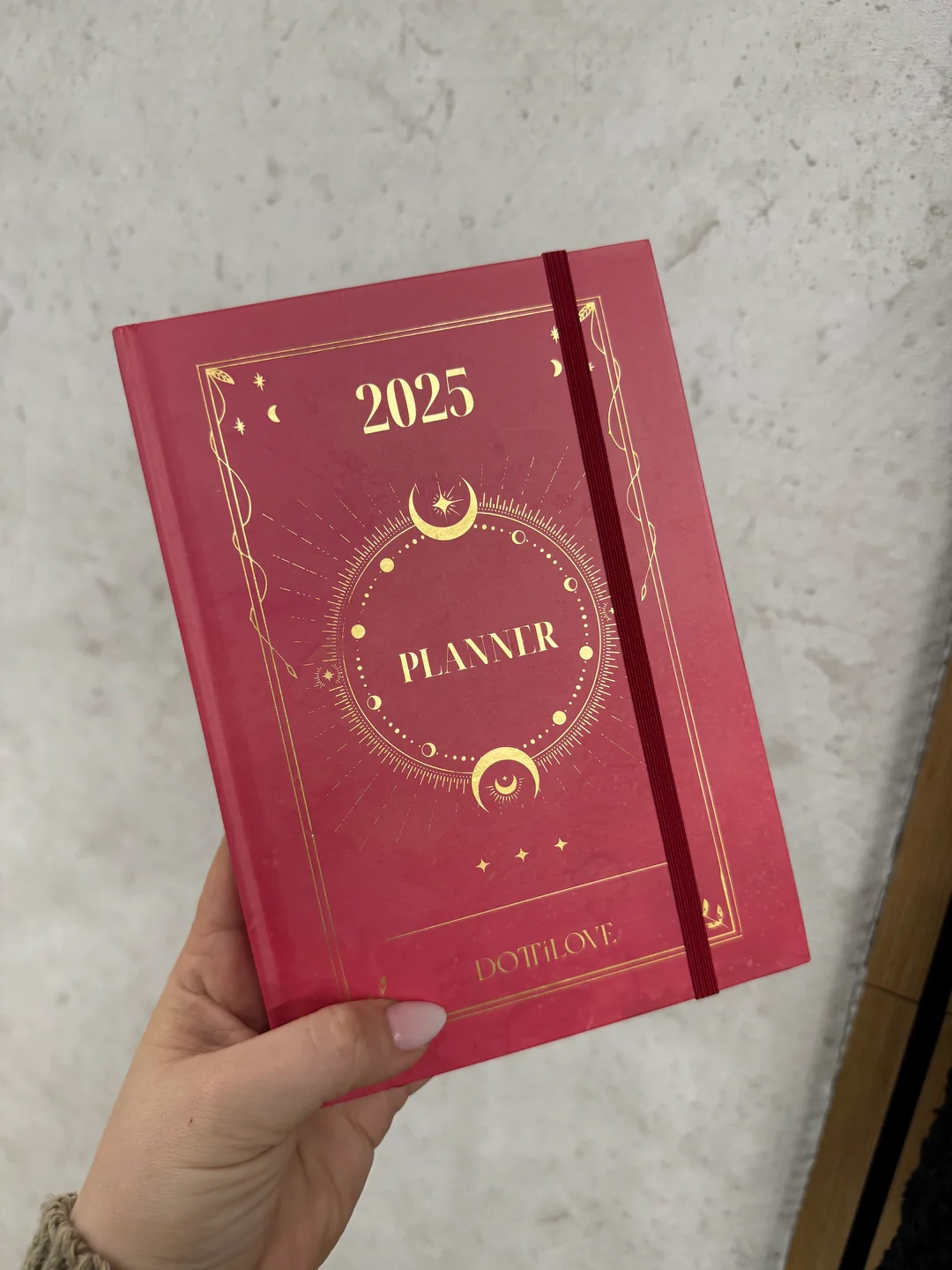 TERMIN KALENDER 2025 Rot Seamless FASHION