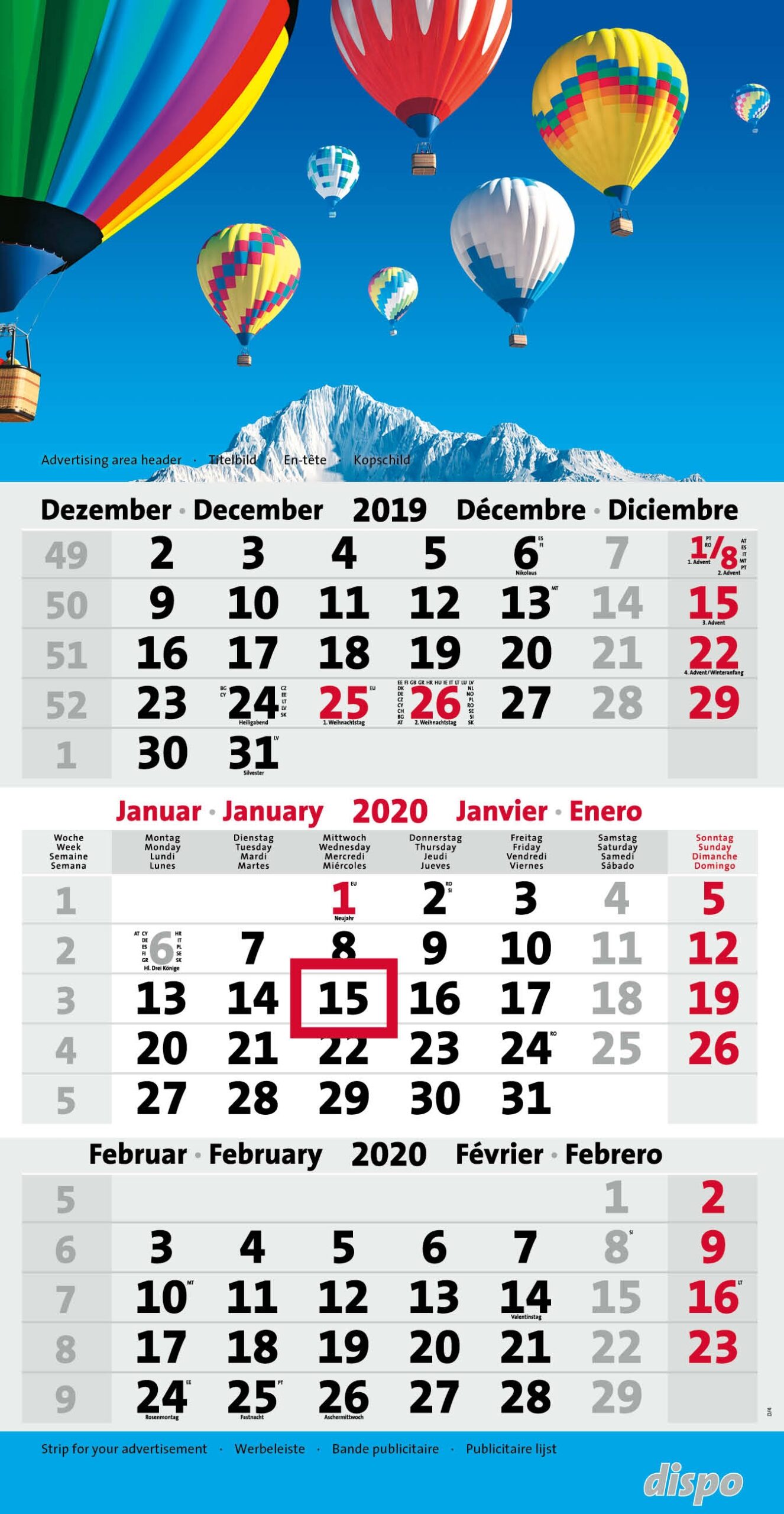 Terminic Wandkalender Rahe Werbemittel