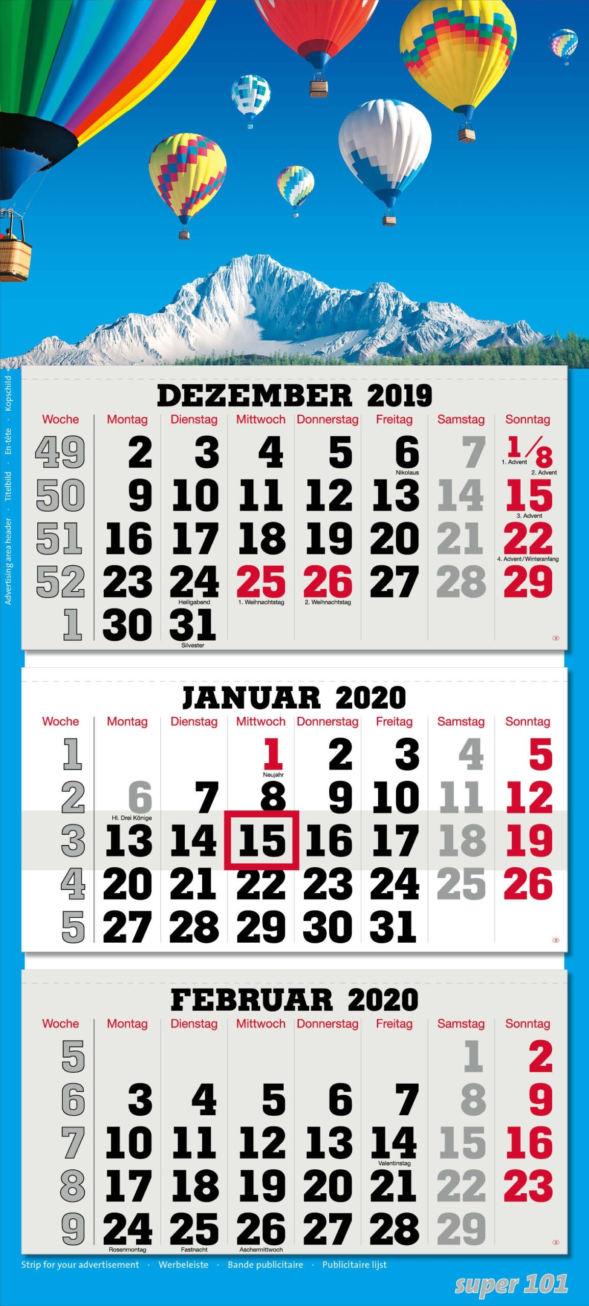 Terminic Wandkalender Rahe Werbemittel