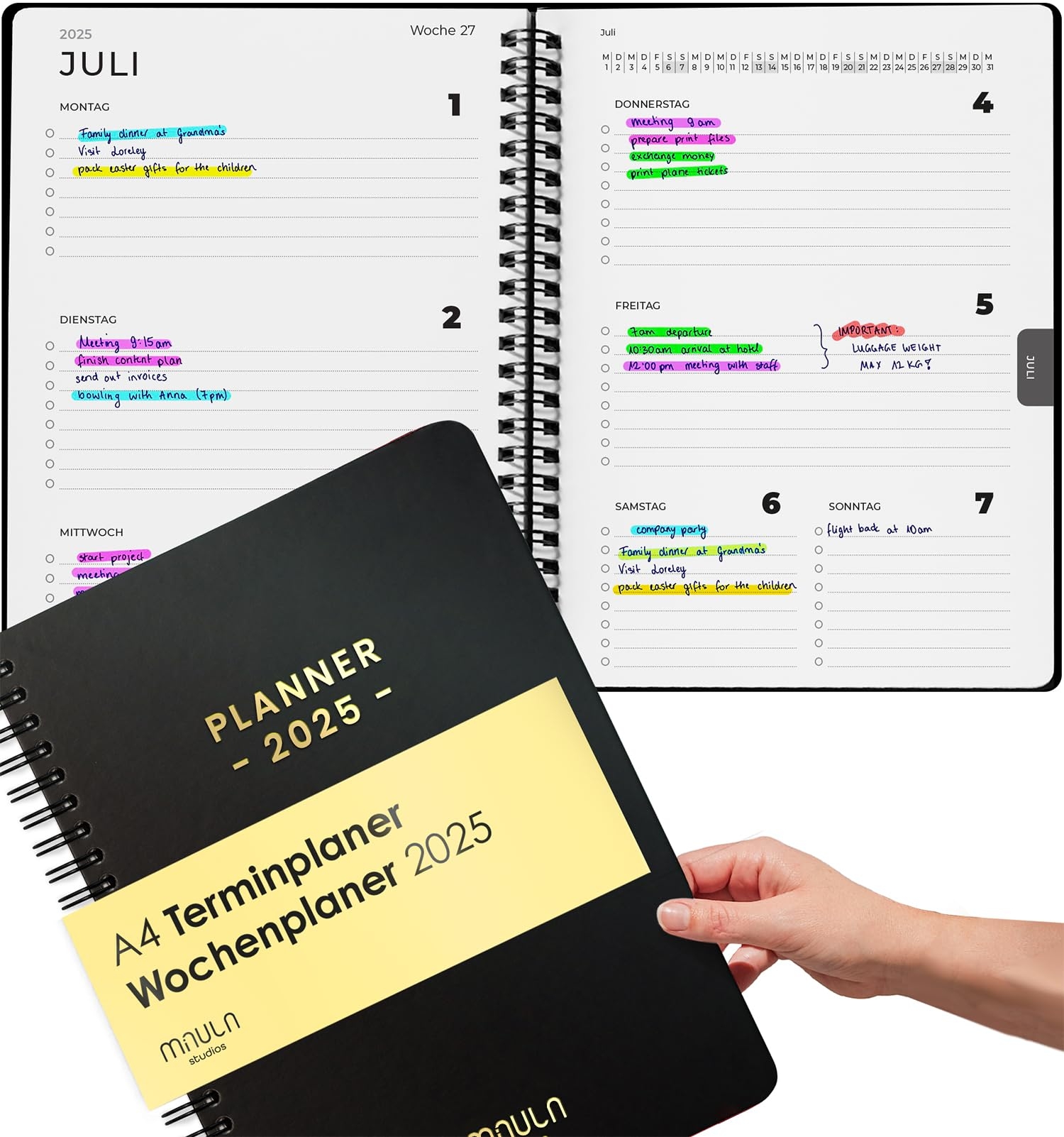 Terminplaner 2025 Kalender 2025 A4 Wochenplaner 2025 F r Mehr Organisation Terminkalender 2025 Mit Feiertagen Minimalistischer Planer 2025 Wochenkalender 2025 Taschenkalender 2025 A4 Amazon de B robedarf Schreibwaren
