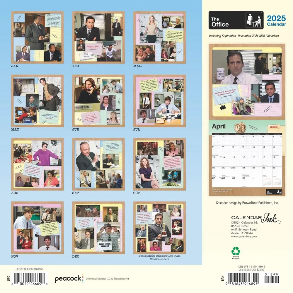 The Office 2025 Wall Calendar Calendars