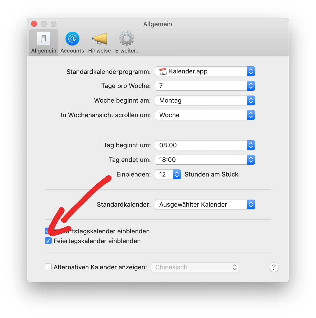 Tipp Apple Feiertagskalender Anderer L nder Zus tzlich Nutzen Ifun de