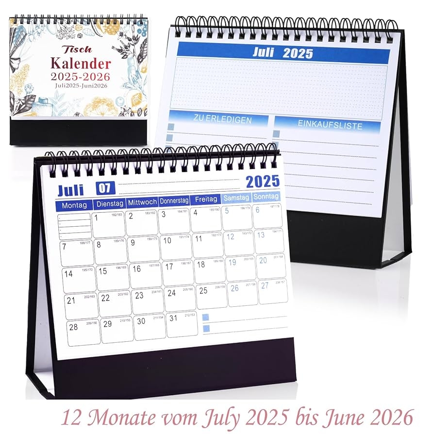 Tischkalender 2025 2026 Zum Aufstellen Tischkalender Schuljahr 2025 2026 Kalender 2026 Tischkalender Stehkalender 2025 2026 Aufstellkalender Quer Tischquerkalender 2026 Amazon de B robedarf Schreibwaren