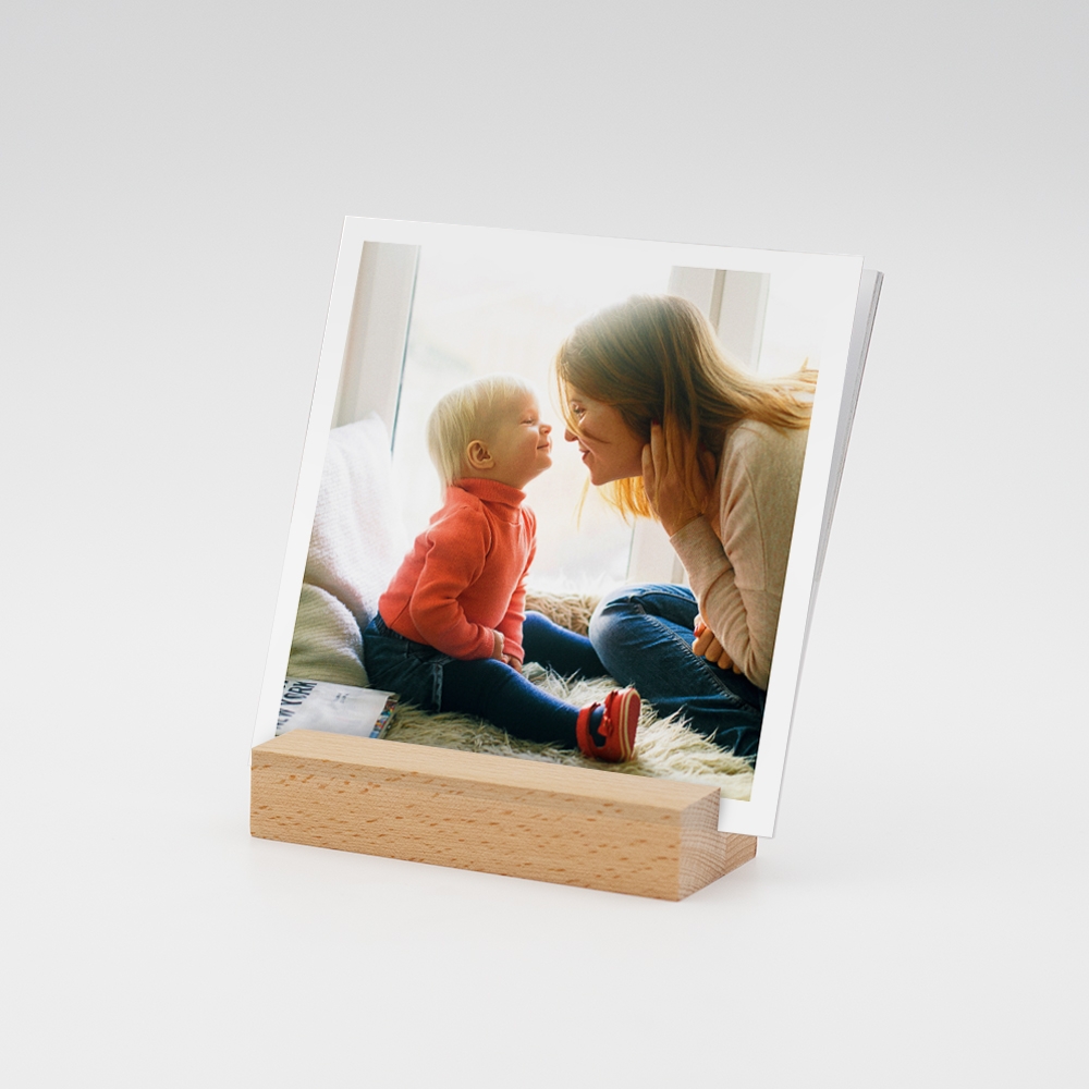 Tischkalender Mit Holzfu Modernes Design Mit Eigenen Fotos