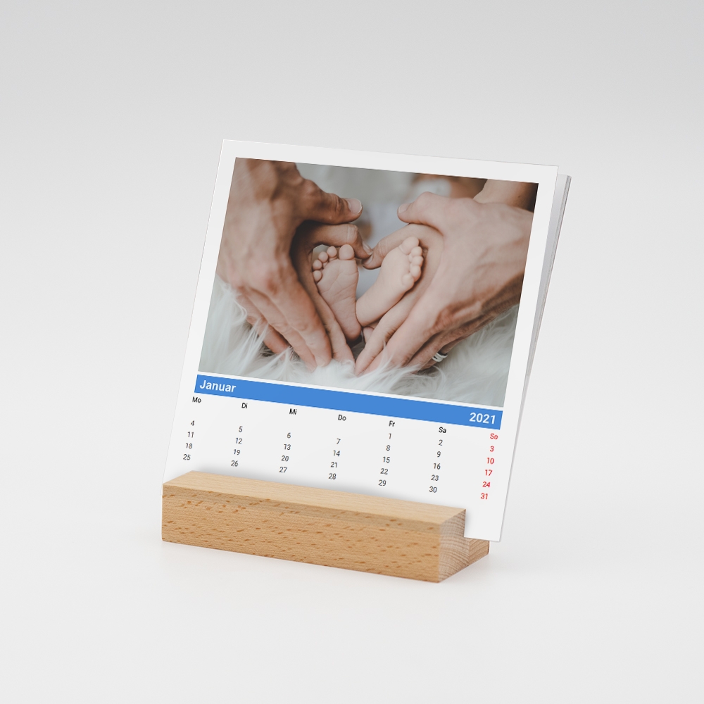 Tischkalender MIT Holzfuß
