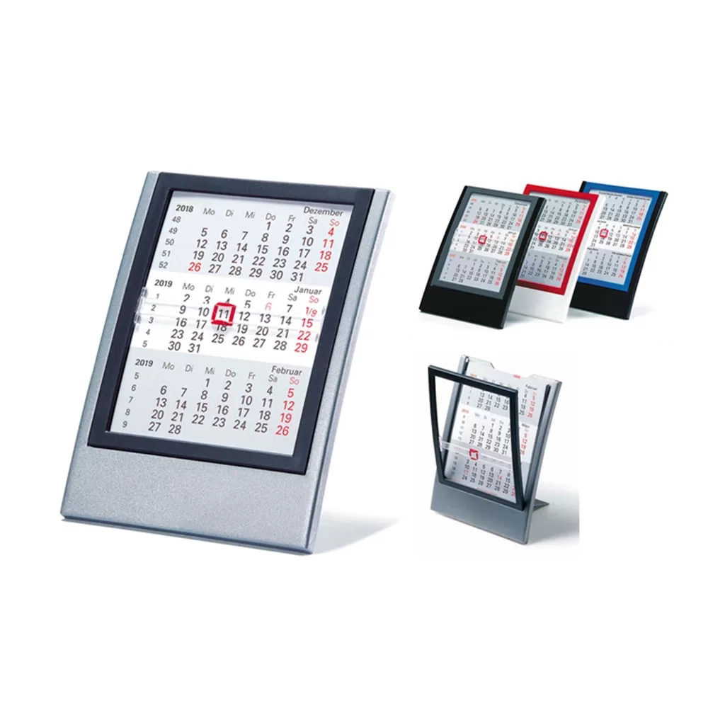 Tischkalender Mit Werbung Elegance Metall Druck Glas GmbH