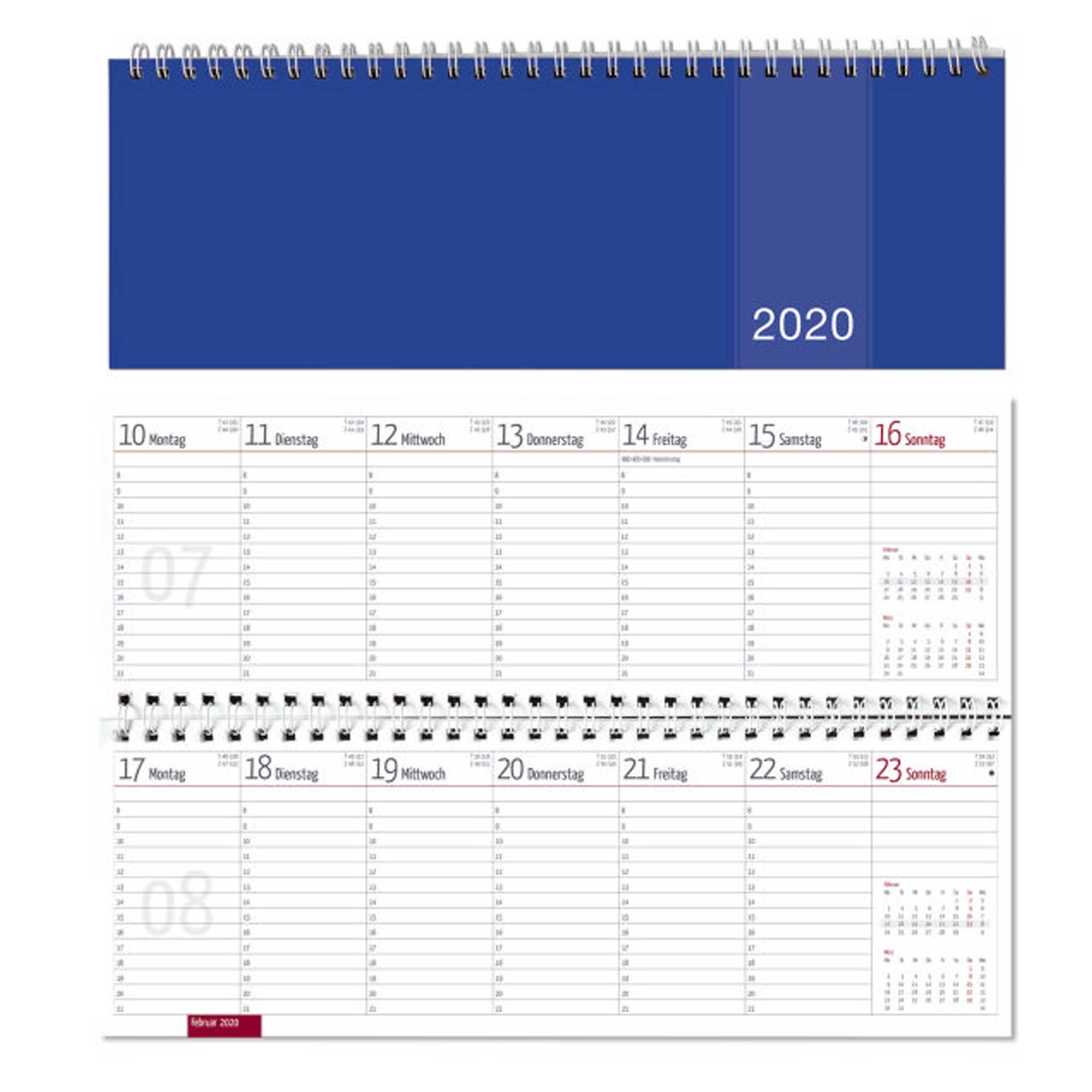 Tischkalender Quer 1 Woche 1 Seite ALPHA 20 0977 285x100mm Balisia GmbH B robedarf Haushalt Und Freizeitartikel