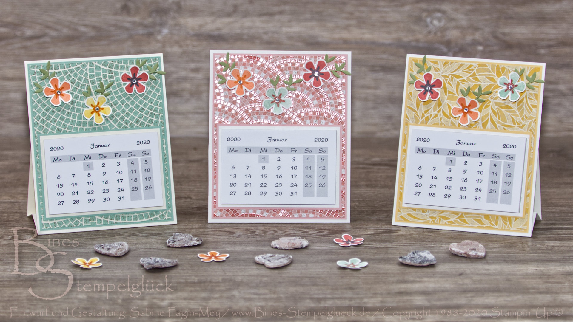 Tischkalender Selbst Basteln Bines Stempelgl ck