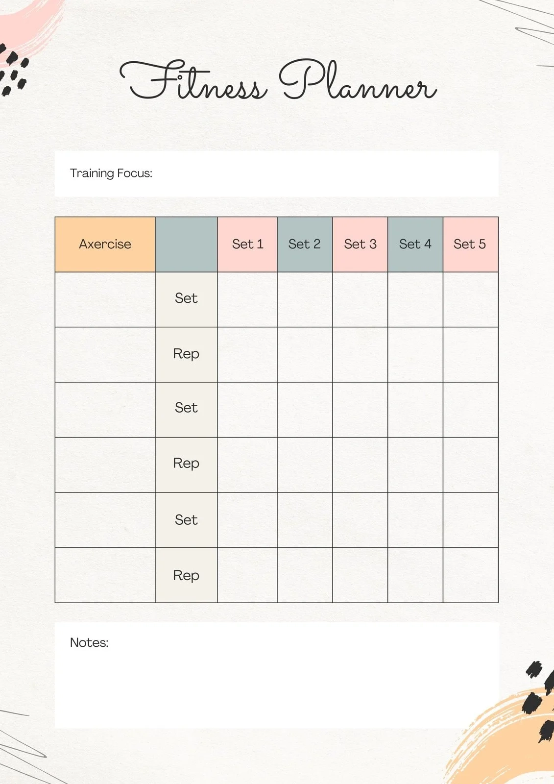 Fitness Plan Zum Ausdrucken Kostenlos