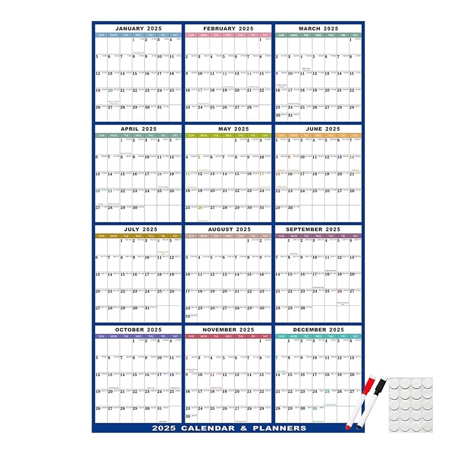 Trocken Abwischbarer Kalender 2025 Monatsplaner 2025 L schbarer Wandkalender Radierbarer 2025 Kalender Planer F r Wand 12 Monatskalender Zum Planen Von Zeitpl nen F r Schlafzimmer Wohnzimmer Amazon de B robedarf Schreibwaren