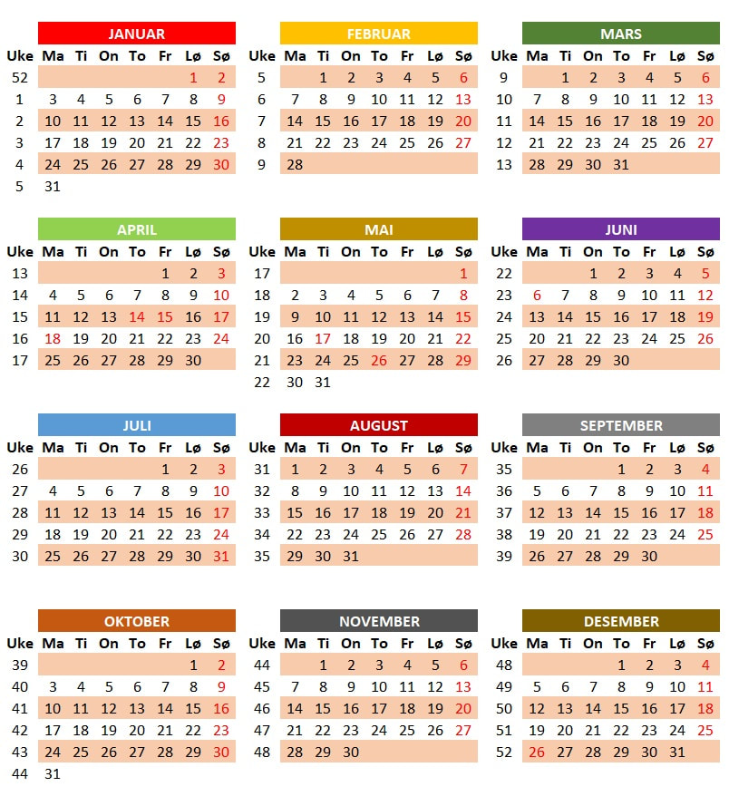 Ukekalender 2022 Ukekalender