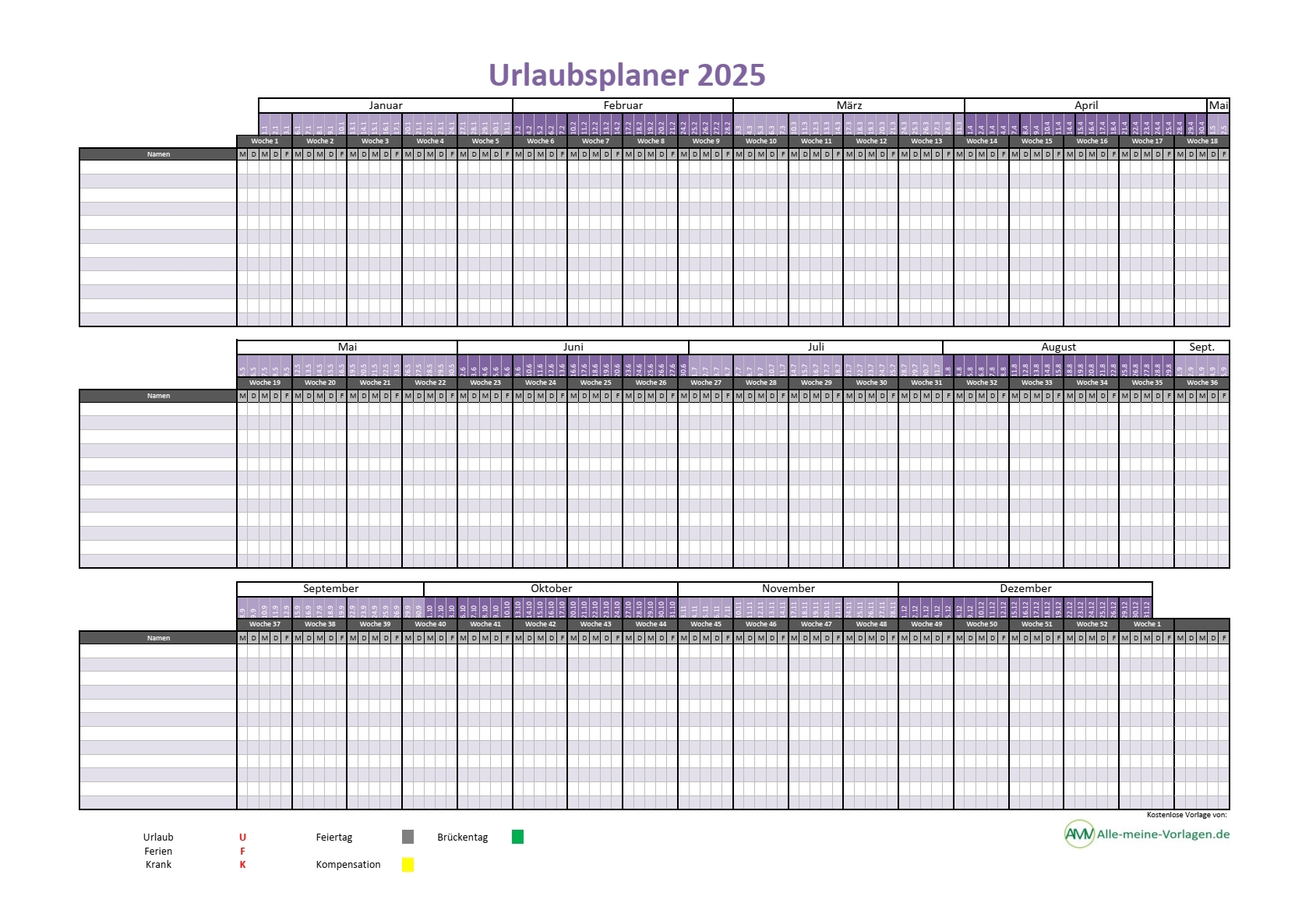Jahreskalender 2025 Zum Ausdrucken Österreich Feiertage